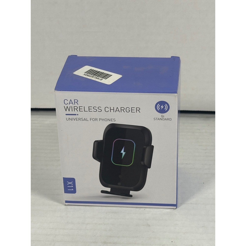 X11 Car Wireless Charger 15W Qi Fast Charging Universal‎ Phone Mount Black New